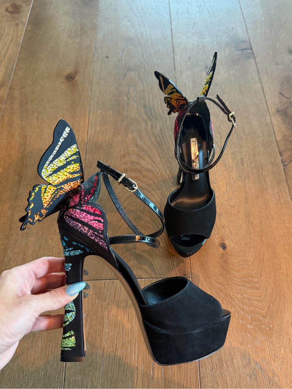 NWOT Sophia Webster Butterfly Heels